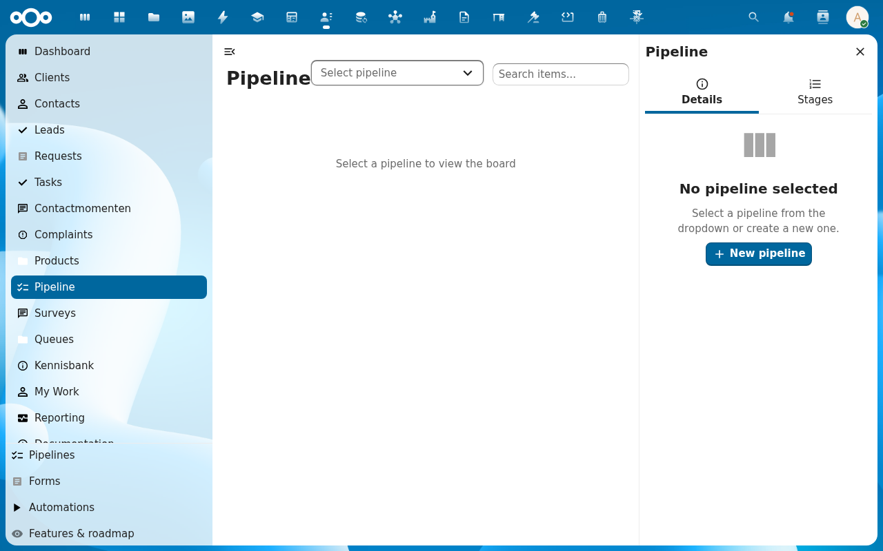Pipeline view