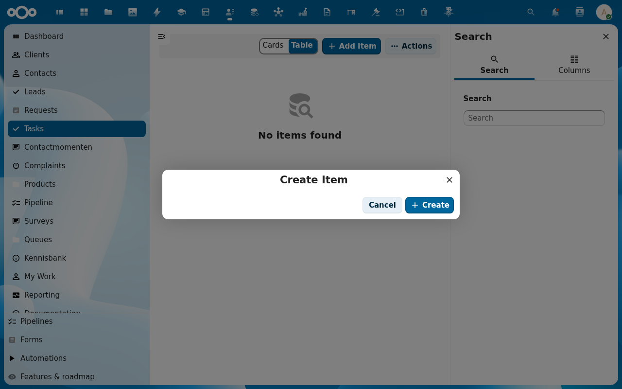 Callback form